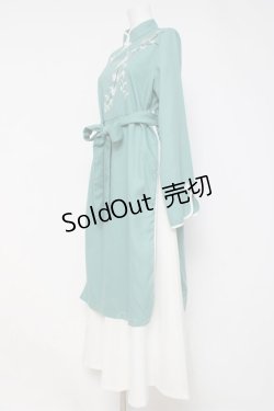 画像2: Favorite / チャイナワンピース  グリーン Y-26-04-09-124-LO-OP-AS-ZY