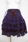 Ozz oneste / コルセットデザインミニティアードスカート  パープル Y-26-04-09-125-OO-SK-SZ-ZY