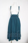 axes femme / サス付き裾切替ミディスカート  グリーン Y-26-04-09-129-AX-SK-SZ-ZY