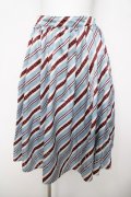 axes femme kawaii / ストライプスカート  サックス Y-26-04-09-131-AX-SK-SZ-ZY