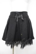axes femme / 裾チュールスカパン  黒 Y-26-04-09-132-AX-PA-AS-ZY