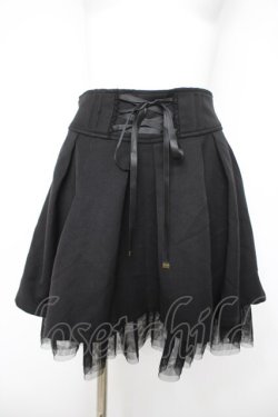 画像1: axes femme / 裾チュールスカパン  黒 Y-26-04-09-132-AX-PA-AS-ZY