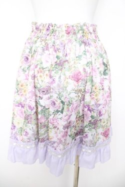 画像2: axes femme / 花柄スカート  ラベンダー Y-26-04-09-135-AX-SK-AS-ZY