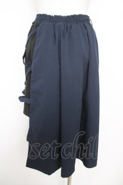 画像2: axes femme POETIQUE / クロスベルト麻雀刺繍スカート  紺 Y-26-04-09-137-AX-SK-AS-ZY