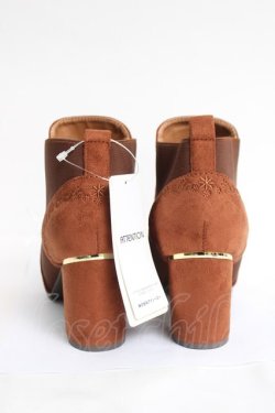 画像3: axes femme / スエードサイドゴアブーツ L キャメル Y-26-04-09-014-AX-SH-SZ-ZY