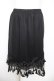 画像1: axes femme / 裾ローズインナースカート  黒 Y-26-04-09-139-AX-SK-SZ-ZY (1)