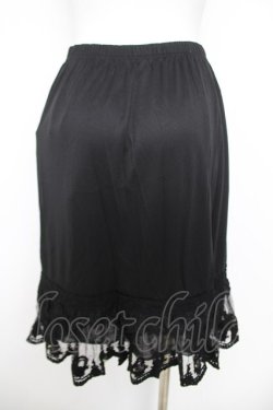画像2: axes femme / 裾ローズインナースカート  黒 Y-26-04-09-139-AX-SK-SZ-ZY