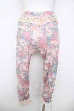 画像2: axes femme / 花柄カットソーパンツ  赤 Y-26-04-09-147-AX-PA-SZ-ZY