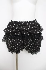 画像1: Angelic Pretty / ドットシフォンブルマ  黒 Y-26-04-09-151-AP-PA-SZ-ZY (1)