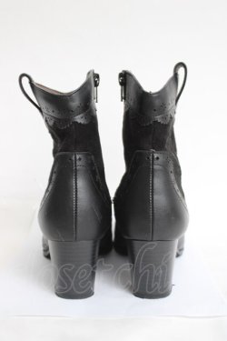 画像3: axes femme / バラ刺繍入りブーツ M 黒 Y-26-04-09-015-AX-SH-SZ-ZY