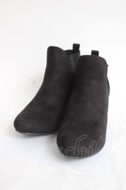 画像1: axes femme / スエードサイドゴアブーツ L 黒 Y-26-04-09-016-AX-SH-SZ-ZY