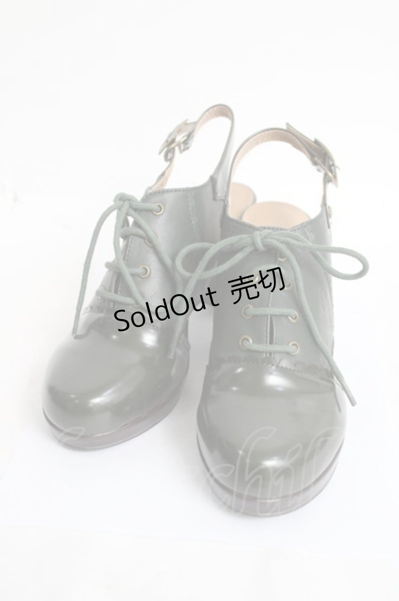 画像1: axes femme / レトロ風サンダル M グリーン Y-26-04-09-018-AX-SH-SZ-ZY (1)