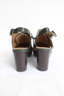 画像3: axes femme / レトロ風サンダル M グリーン Y-26-04-09-018-AX-SH-SZ-ZY