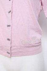 画像2: MILK / ribbon button カーデ  ピンク×グレーリボン Y-26-04-09-020-ML-TO-SZ-ZY (2)