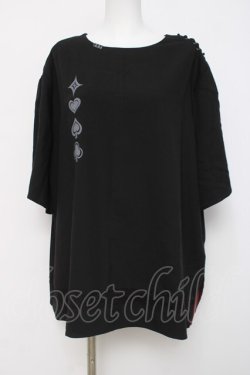 画像1: IRO+IRO / トランプマークトップス  黒 Y-26-04-09-023-LO-TO-AS-ZY