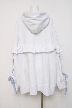 画像3: ililil / ミズイロチェックフリルプルパーカー  シロ Y-26-04-09-025-PU-TO-SZ-ZY