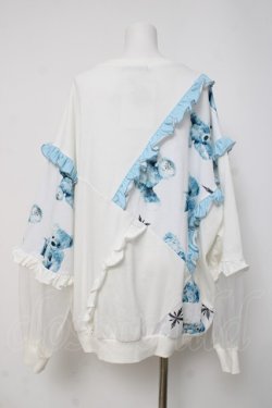 画像3: TRAVAS TOKYO / 切替フリルベアトレーナー  シロ Y-26-04-09-026-PU-TO-SZ-ZY