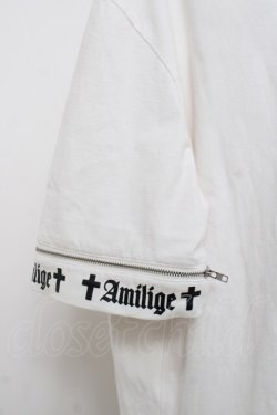 画像4: Amilige / ジップデザインT  白 Y-26-04-09-027-PU-TO-SZ-ZY