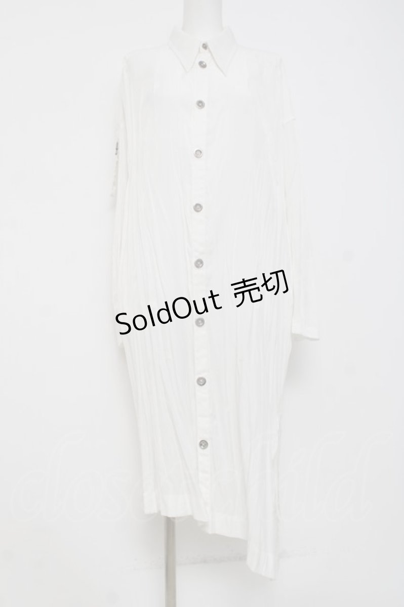 画像1: ALGONQUINS / ロングシャツ  白 Y-26-04-09-028-AL-BL-AS-ZY (1)