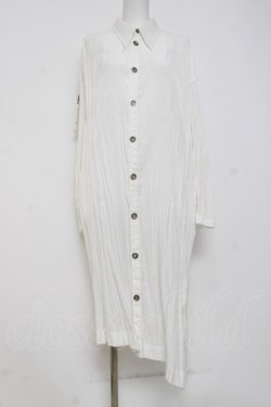 画像1: ALGONQUINS / ロングシャツ  白 Y-26-04-09-028-AL-BL-AS-ZY