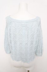 画像2: Secret Honey / 不思議の国のアリスニット  サックス Y-26-04-11-043-CA-TO-SZ-ZY (2)