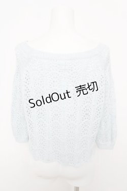 画像2: Secret Honey / 不思議の国のアリスニット  サックス Y-26-04-11-043-CA-TO-SZ-ZY