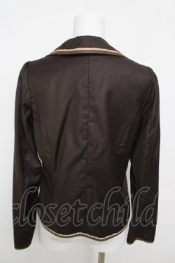 画像2: Fi.n.t / ラインデザインジャケット  茶 Y-26-04-11-044-CA-JA-SZ-ZY