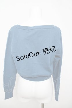 画像2: an another angelus / ローズカメオ釦Vネックニットカーディガン F ブルー Y-26-04-11-045-CA-TO-SZ-ZY