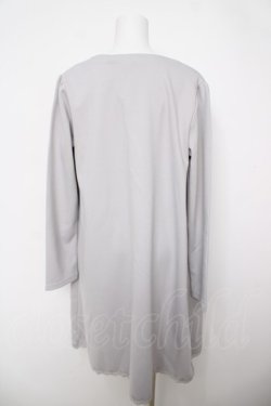 画像2: axes femme / 刺繍使いロングカーデ  グレー Y-26-04-11-049-AX-TO-SZ-ZY