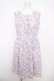 画像1: axes femme / 花ストライプレースワンピース  ラベンダー Y-26-04-11-053-AX-OP-SZ-ZY (1)