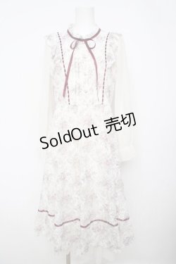 画像1: axes femme / フローラルレースワンピース  ピンク Y-26-04-11-056-AX-OP-SZ-ZY