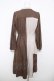 画像2: axes femme / バイカラーイレヘムワンピース  ブラウン Y-26-04-11-057-AX-OP-SZ-ZY (2)