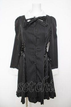 画像1: axes femme POETIQUE / サイドレースアップワンピ  黒 Y-26-04-11-058-AX-OP-SZ-ZY