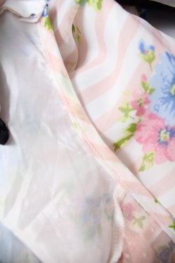 画像3: Rojita / 花×ストライプチュニ  白×ピンク Y-26-04-11-063-LO-OP-SZ-ZY