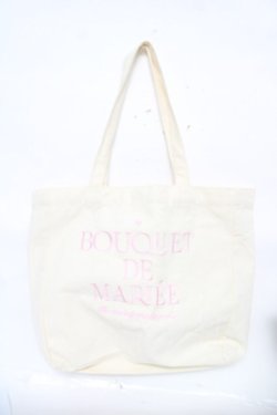 画像1: Maison de FLEUR / 刺繍ロゴトート  生成り Y-26-04-11-008-LO-BG-SZ-ZY