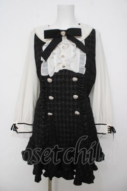 画像1: LIZ LISA / 千鳥ジャガードワンピース  黒 Y-26-04-11-066-LO-OP-SZ-ZY