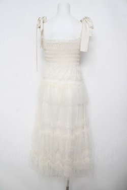 画像2: lovilyn / チュールティアードワンピース  生成り Y-26-04-11-067-LO-OP-SZ-ZY