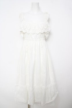 画像1: LIZ LISA / コットンレースワンピース  白 Y-26-04-11-074-LO-OP-SZ-ZY