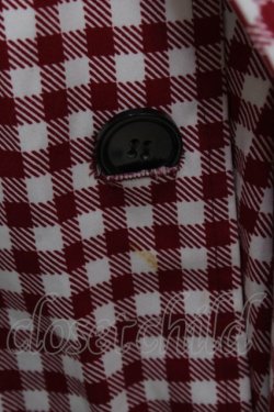 画像4: Ank Rouge / ギンガムチェックトレンチコート  赤 Y-26-04-11-076-CA-CO-SZ-ZY