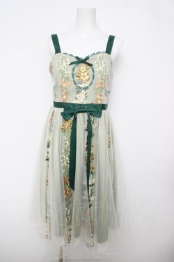 画像1: Zeeye / Monica′s Garden ジャンパースカート M グリーン Y-26-04-11-081-LO-OP-SZ-ZY