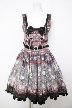 画像1: ALICE and the PIRATES / マダムブランシェの不思議な百貨店柄ジャンパースカートセット  ネイビー Y-26-04-11-083-PA-OP-SZ-ZY