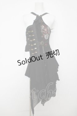 画像1: Ozz Croce / フリル付きビスチェ  黒 Y-26-04-11-089-OO-OP-AS-ZY