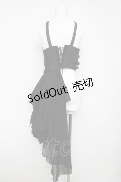 画像2: Ozz Croce / フリル付きビスチェ  黒 Y-26-04-11-089-OO-OP-AS-ZY