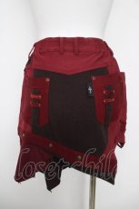 画像2: Ozz Croce / 編み上げデザインスカート  ワイン Y-26-04-11-090-OO-SK-AS-ZY (2)