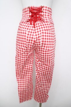 画像2: LIZ LISA / チェックパンツ  赤 Y-26-04-11-092-LO-PA-SZ-ZY