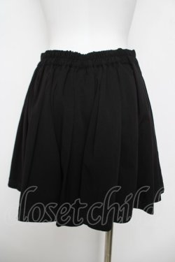 画像2: axes femme / お家刺プリーツキュロット  黒 Y-26-04-11-093-AX-PA-SZ-ZY