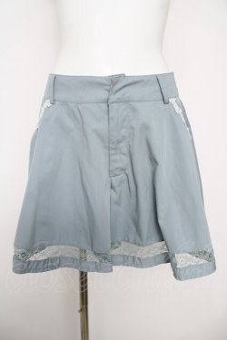 画像1: axes femme / レース配色キュロット  サックス Y-26-04-11-094-AX-PA-SZ-ZY