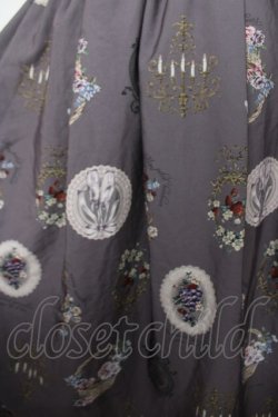 画像3: axes femme / アンティークフルーツ柄スカート  グレージュ Y-26-04-11-099-AX-SK-SZ-ZY