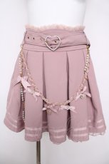 画像1: LIZ LISA / デコラチェーンベルトスカート  ピンク Y-26-04-11-102-LO-SK-SZ-ZS (1)