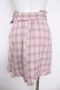 画像2: Ank Rouge / ベルト付きチェックスカート  ピンク Y-26-04-11-103-CA-SK-SZ-ZY (2)